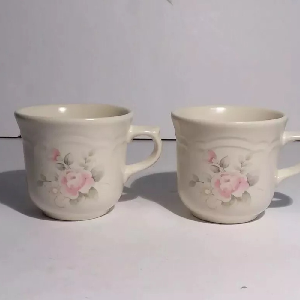 Pfaltzgraff Tea Rose Mug Cup 8 Oz Set Of 2
